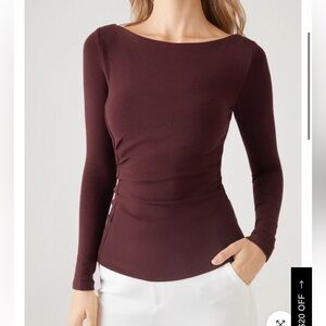 OGL Women's Burgundy Long Sleeve Top